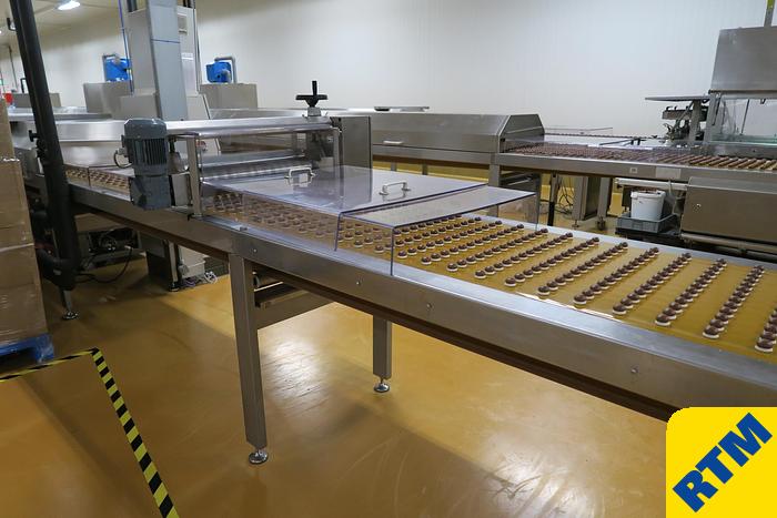 Used PRALINE DEPOSITING, EXTRUDING/FORMING & CHOCOLATE COATING LINE