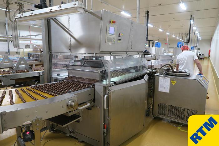 Used PRALINE DEPOSITING, EXTRUDING/FORMING & CHOCOLATE COATING LINE