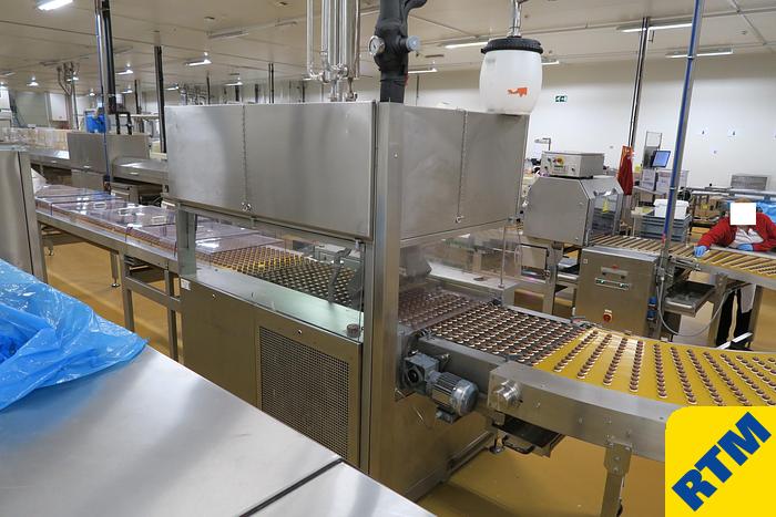Used PRALINE DEPOSITING, EXTRUDING/FORMING & CHOCOLATE COATING LINE