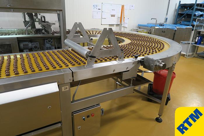Used PRALINE DEPOSITING, EXTRUDING/FORMING & CHOCOLATE COATING LINE
