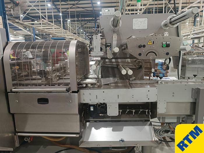 Used (4) Biscuit on-edge flowpack wrappers