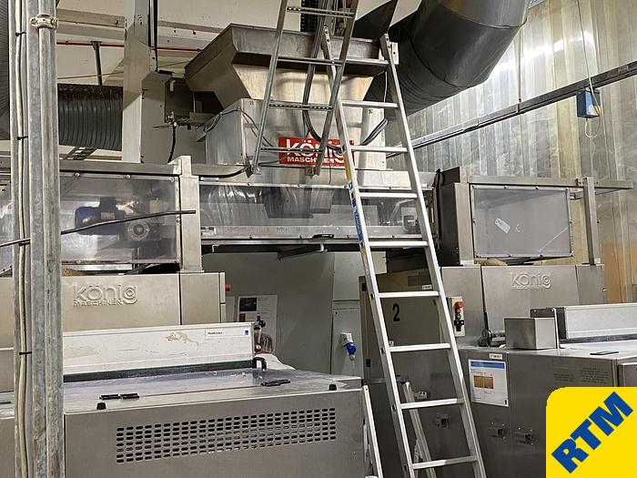 Used COMPLETE PRODUCTION AND PACKING LINE FOR CRISPY ROLLS & TOASTED ROLL SLICES