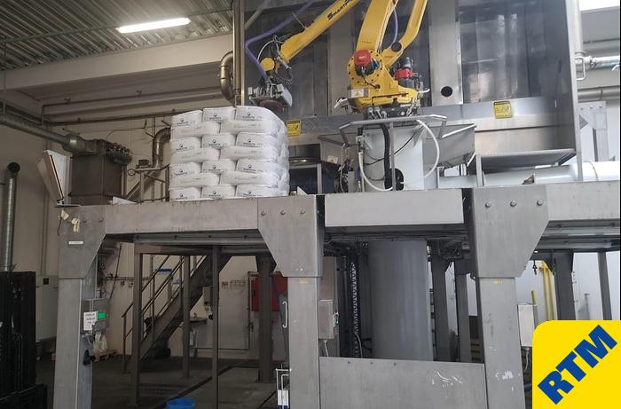 Used Robot Debagging Station for 25kg sacks