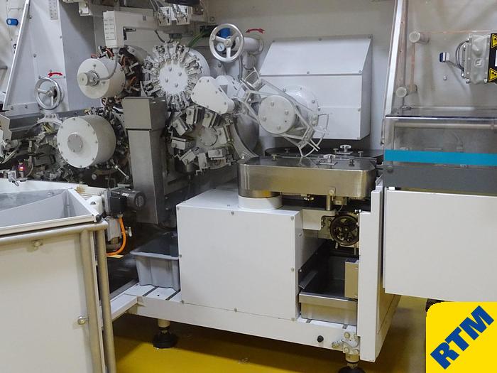 Used (2) HIGH SPEED COMBINATION CANDY FOLD WRAPPERS WITH INTEGRATED FLOWPACK WRAPPING