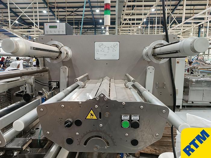 Used (4) Biscuit on-edge flowpack wrappers