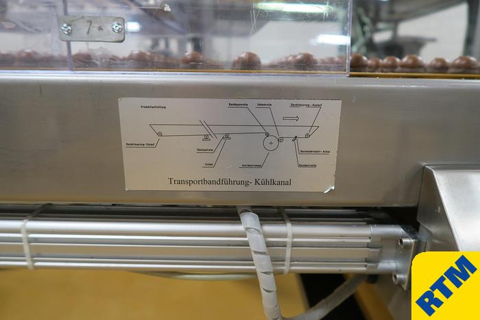 Used PRALINE DEPOSITING, EXTRUDING/FORMING & CHOCOLATE COATING LINE