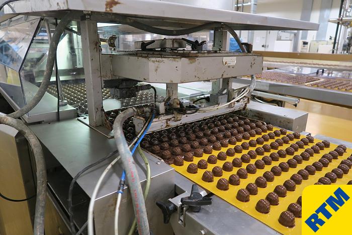 Used PRALINE DEPOSITING, EXTRUDING/FORMING & CHOCOLATE COATING LINE
