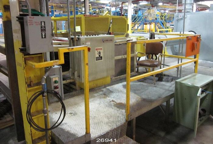 Used Core Link Ab  Core Link 94" Core Peeler With Compass System Scrap Handling System And 60 Hp Trim Shredder/Blower.  This Unit Will Unwind/ Slit/And Blow Paper Left On A Core. #26941