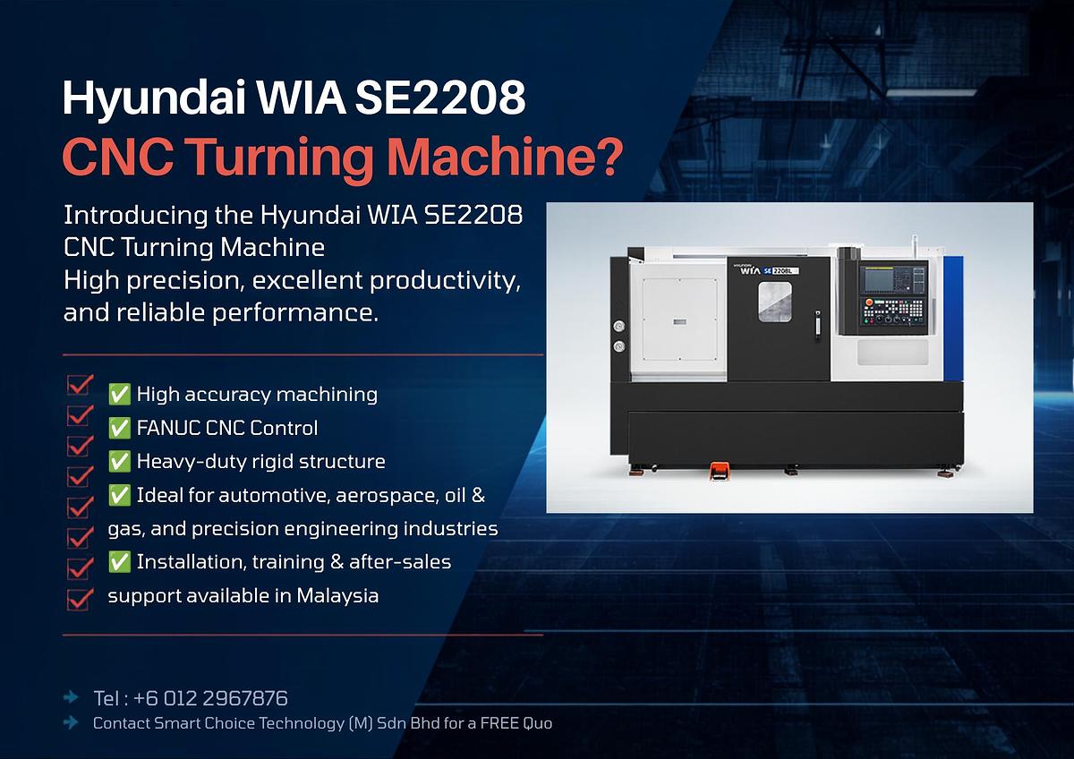 HYUNDAI WIA SE2208L CNC TURNING CENTER