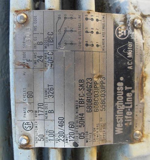 Used Mixer, Pug Mill, Jeffrey, Twin Shaft, 50 HP #S737680