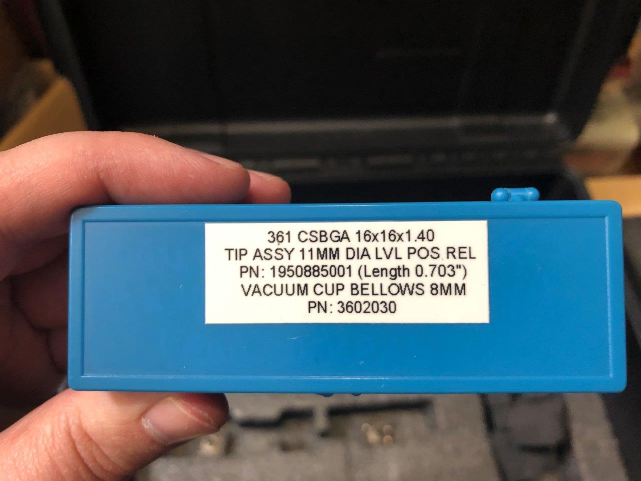 Used Delta Edge DE8000 S-FPB 361 CSBGA 16x16x1.40 Test Handler Kit