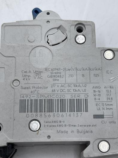 Allen-Bradley 1492-SPM1C020 Ser D 