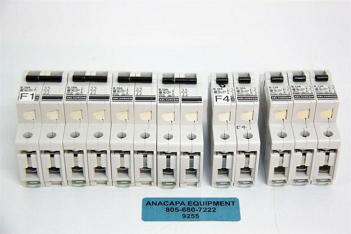 Used Altech 1BU13, 2BU10, 1BU10 Miniature Circuit Breakers Lot of 9 (9255)K