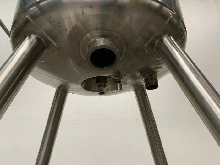 Used Walker 100 Liter Stainless Steel Jacketed Reactor 45 PSI