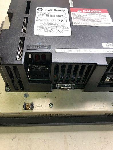Used Allen Bradley 2711-T10C20 Ser D Rev B FRN 4.20 PanelView 1000 UPS RED