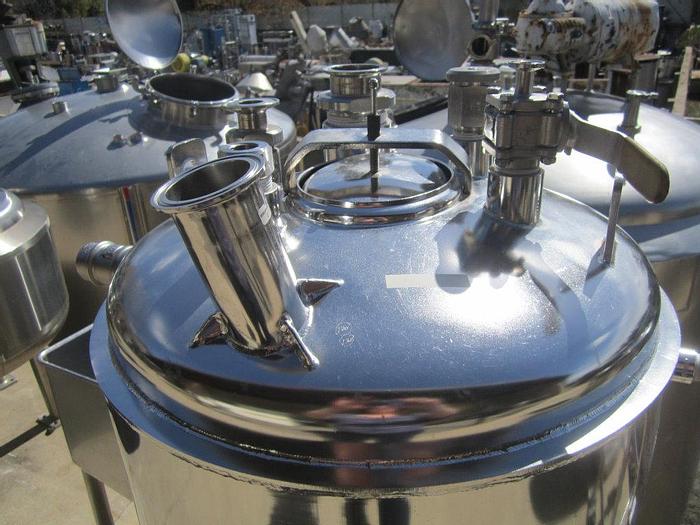 Used Tank, 20 Gallon, 316L Stainless Steel,  Jacketed, 40 PSI, Pope Sci, Pressure #S738859