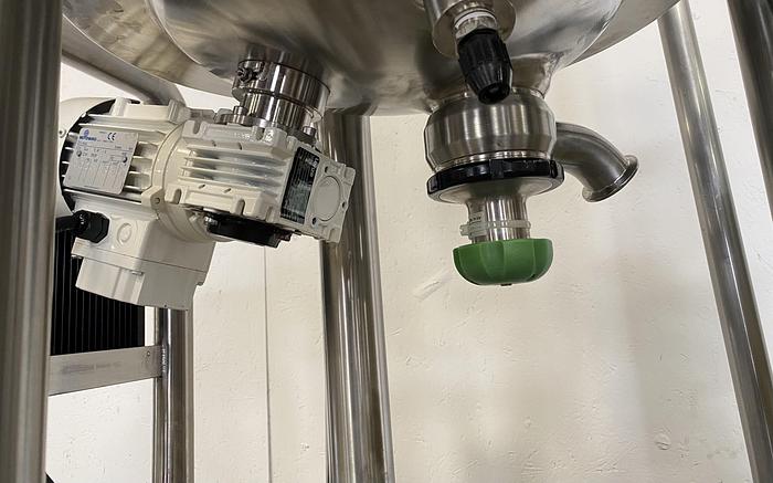 Used T&C 50 Liter Stainless Steel 45 PSI Jacketed Reactor w/ Agitator & Load Cells