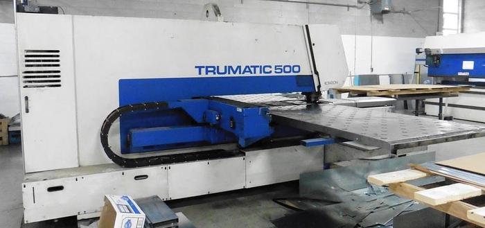 Used 25 TON, TRUMPF TC-500 / 1300, 1995, CNC TURRET PUNCH