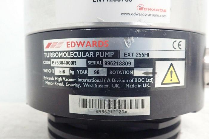 Used Edwards EXT 255HI B75304000R Turbo Molecular Pump