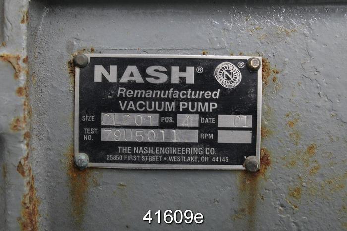 Used Nash CL201 Vacuum Pump, 10 Hp A/C Motor #41609