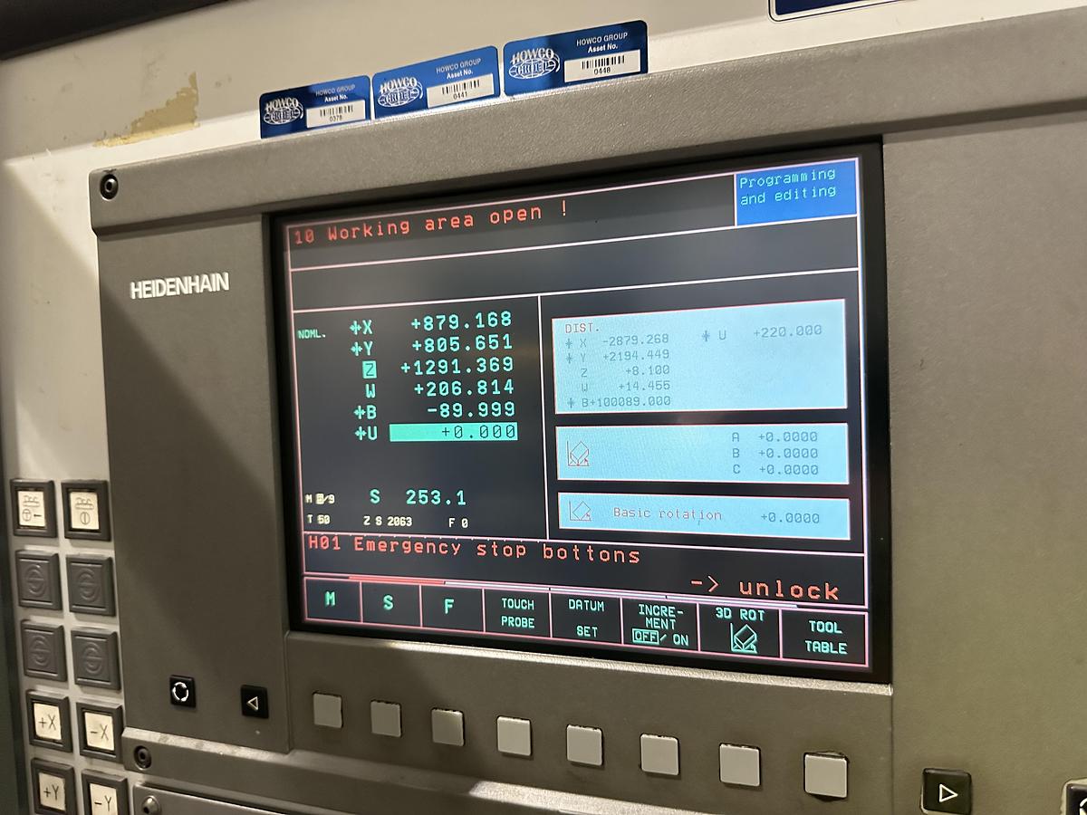Used Union KCU-130 Table Type Horizontal Boring Machine