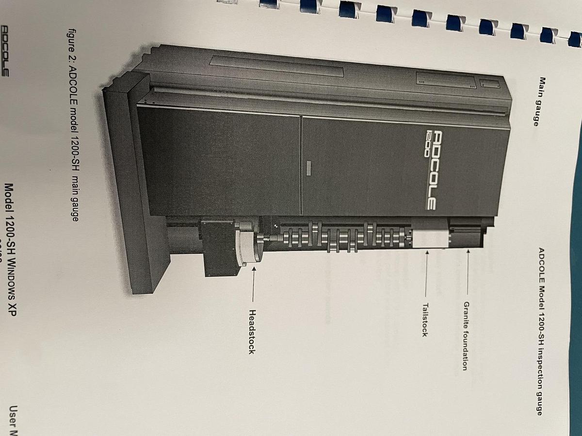 Used ADCOLE 1200 DH CAMSHAFT INSPECTION