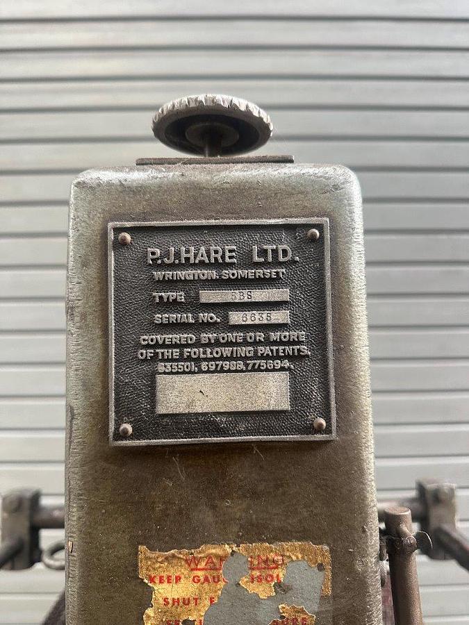 Used Hare 5BS Hydraulic Press