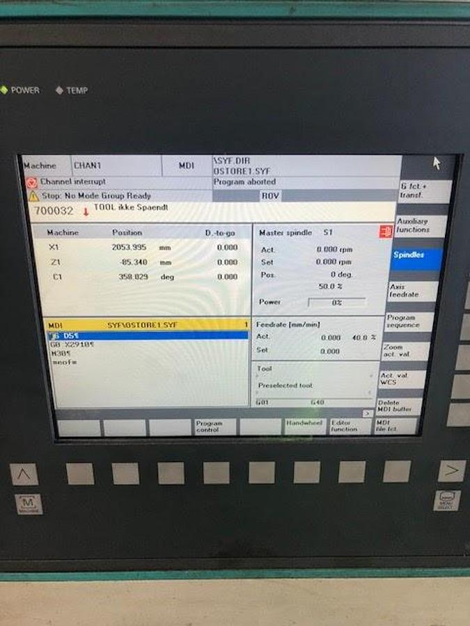 Used Titan Umaro CNC VTL Model SC33 3000mm