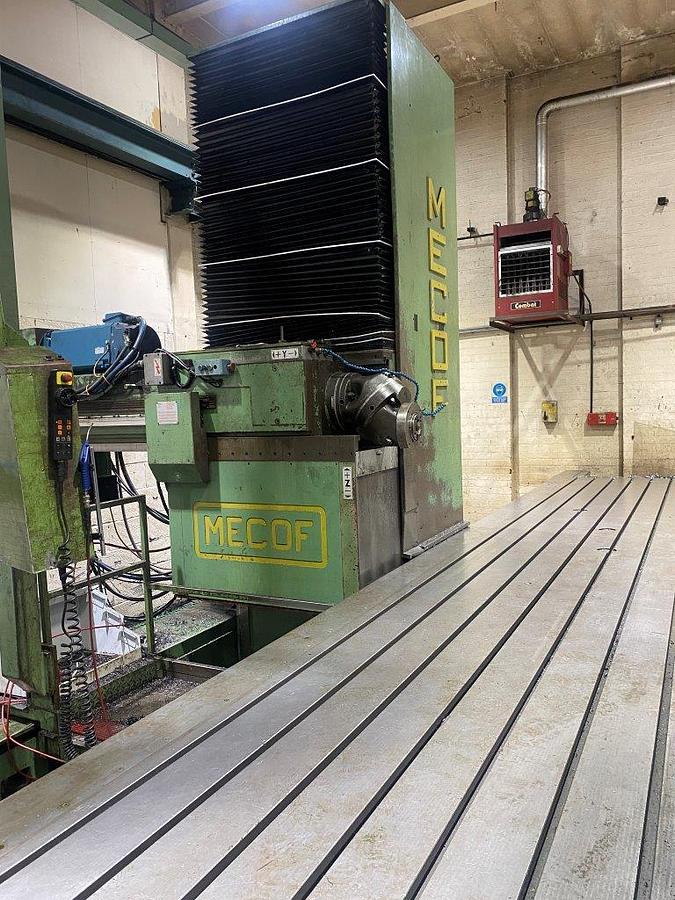 Used Mecof CNC Bed Type Milling Machine x 9000mm
