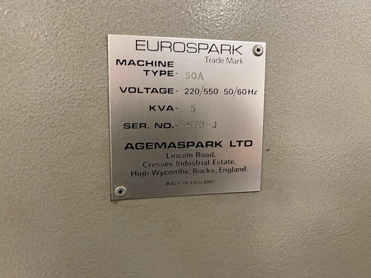 Used Agemaspark Eurospark 740 with Pulse generator 50A