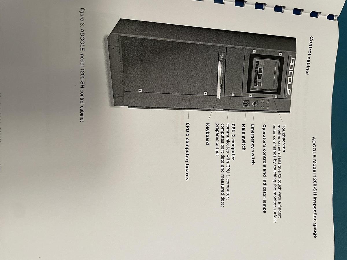 Used ADCOLE 1200 DH CAMSHAFT INSPECTION