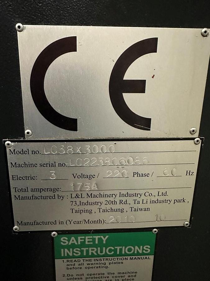 Used Tuscan LC38 x 3000mm CNC Lathe