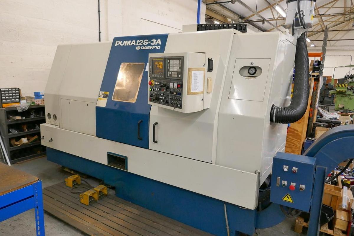 Used Daewoo Puma 12S-3A CNC Turning Centre with C-Axis & Live Tooling (1996)