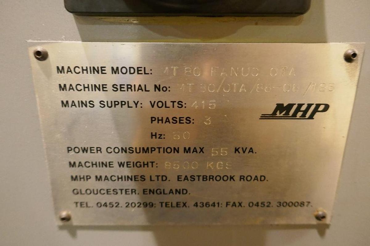 Used MHP MT 80 CNC Heavy Duty Lathe