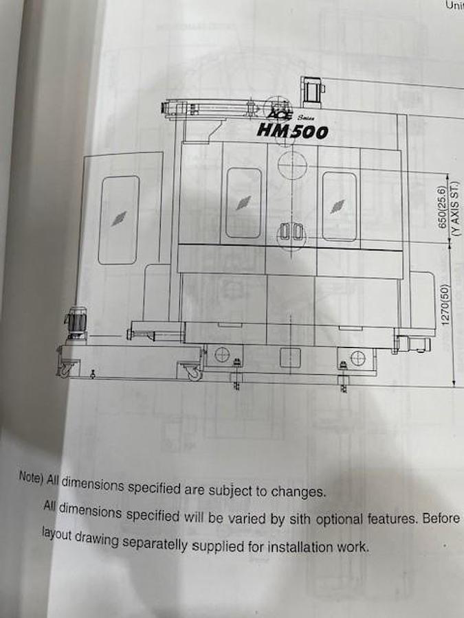 Used Daewoo ACE 500 Twin Pallet Horizontal Machining Centre