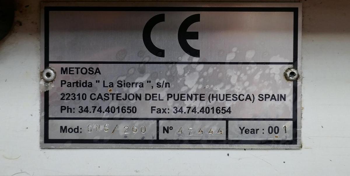 Used Pinacho Taurus 260 x 2000 CNC Lathe (2001)