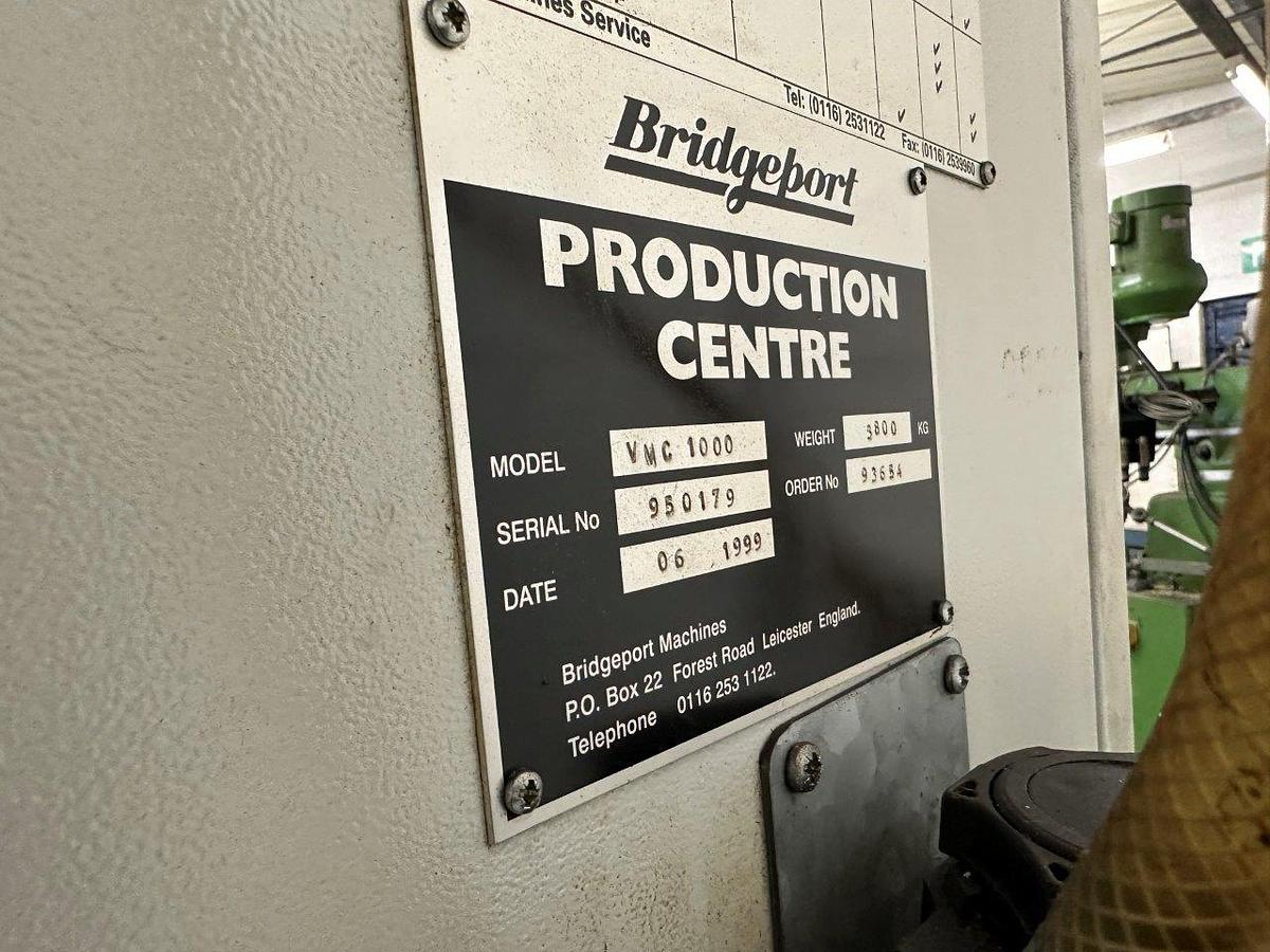 Used Bridgeport VMC 1000/22 Machining Centre (1999)