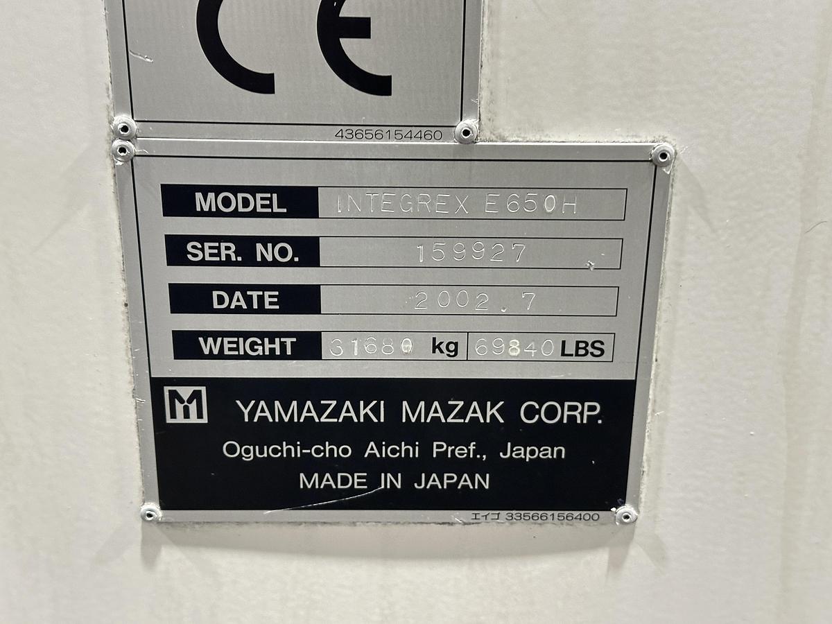 Used Mazak Integrex E-650H Lathe