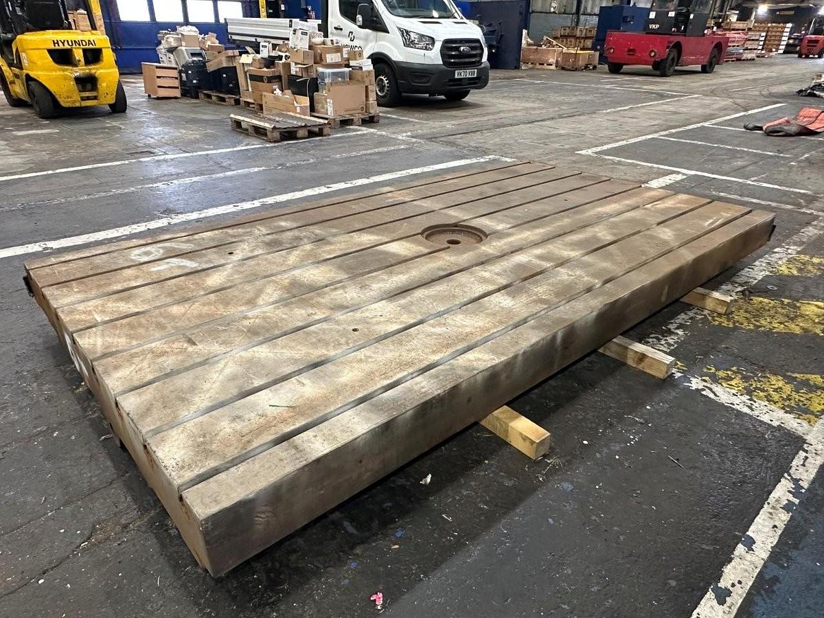 Used T Slotted Table 6ton 3350mm x 1830mm