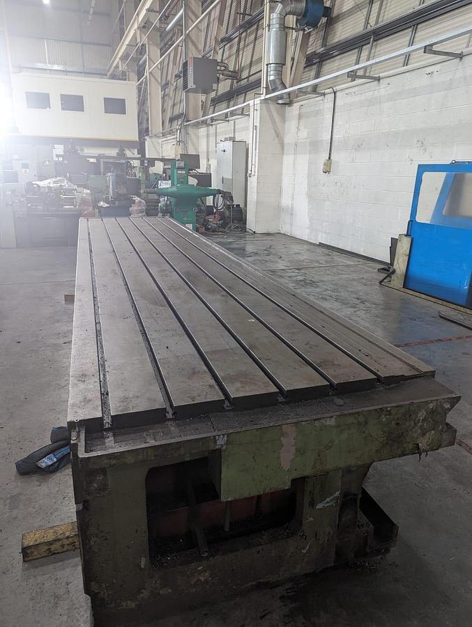 Used T Slotted Table 5000mm x 1000mm