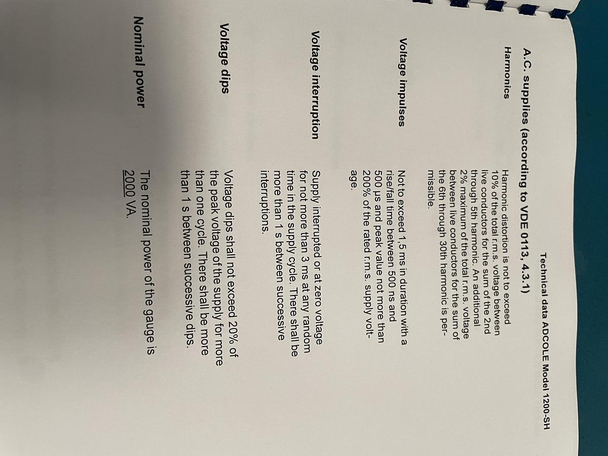 Used ADCOLE 1200 DH CAMSHAFT INSPECTION