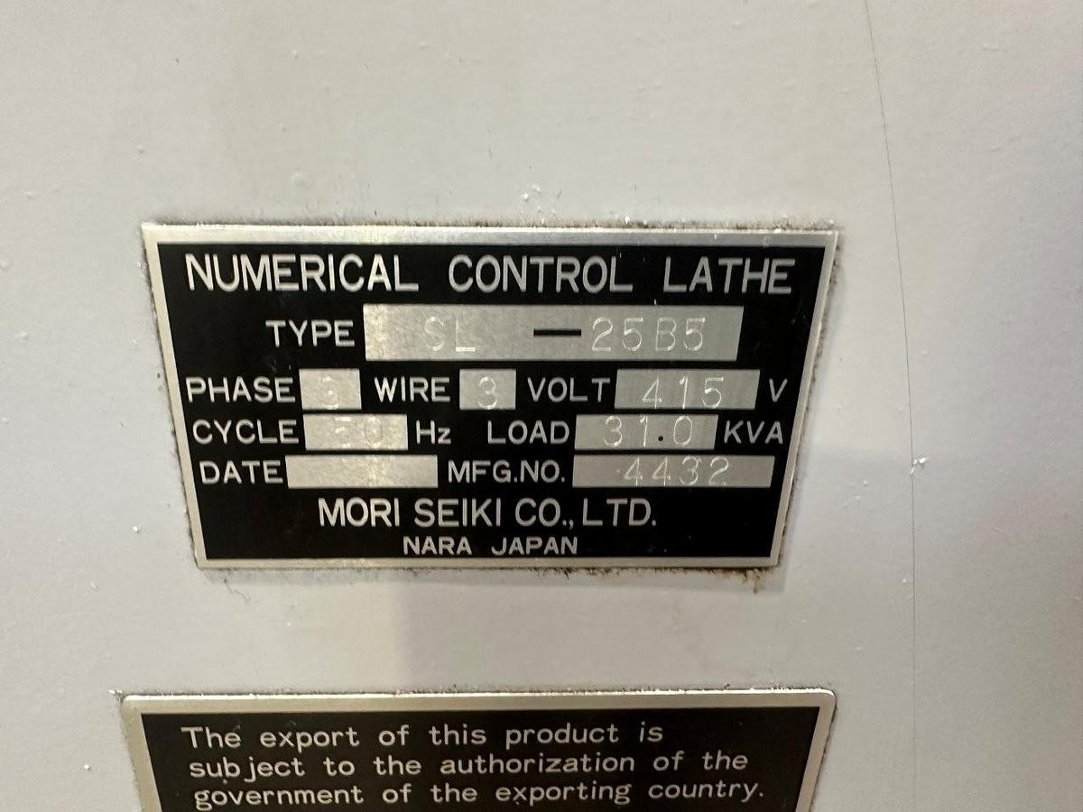 Used Mori Seiki SL 25B5 CNC Lathe