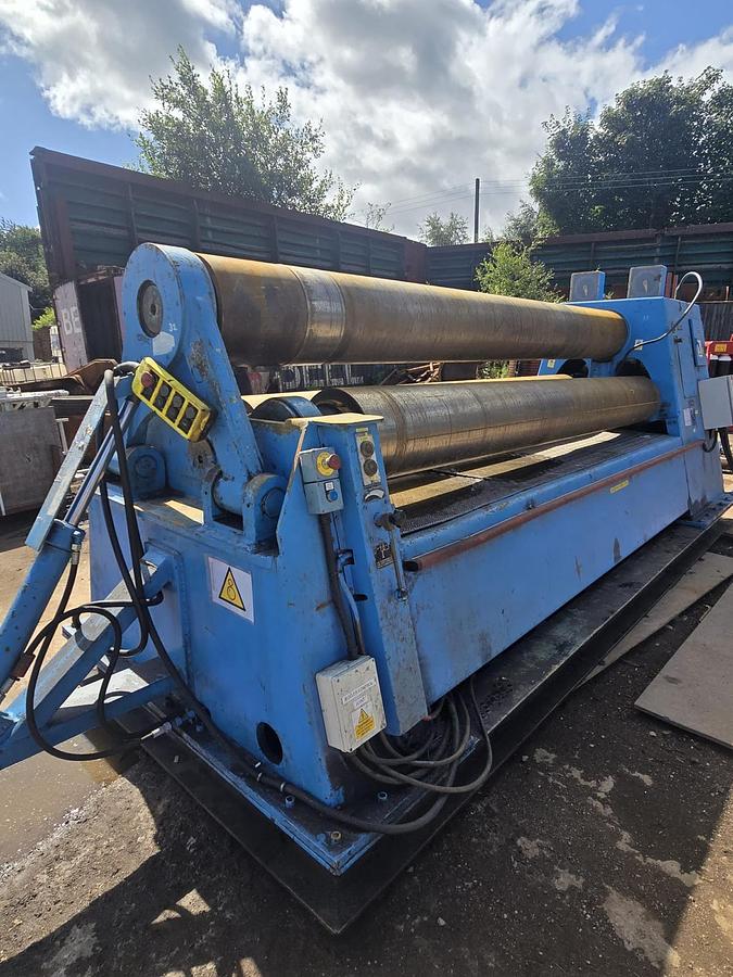 Used Roundo PS340 3000 mm Hydraulic Double-Pinch Plate Bending Rolls