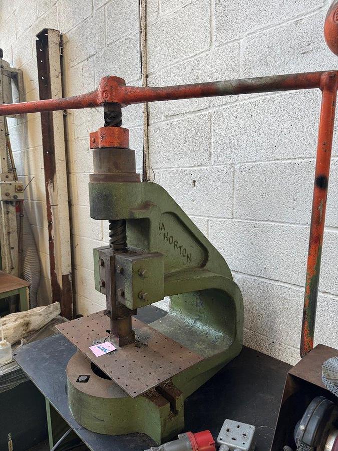 Used NORTON 8 A Flypress on bench