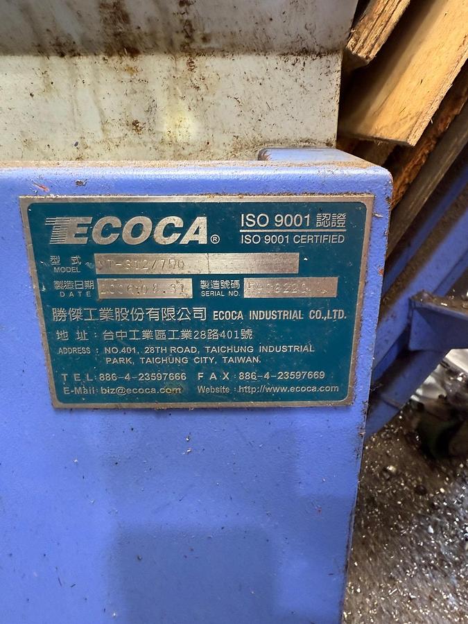 Used Ecoca MT-312/750 CNC Lathe
