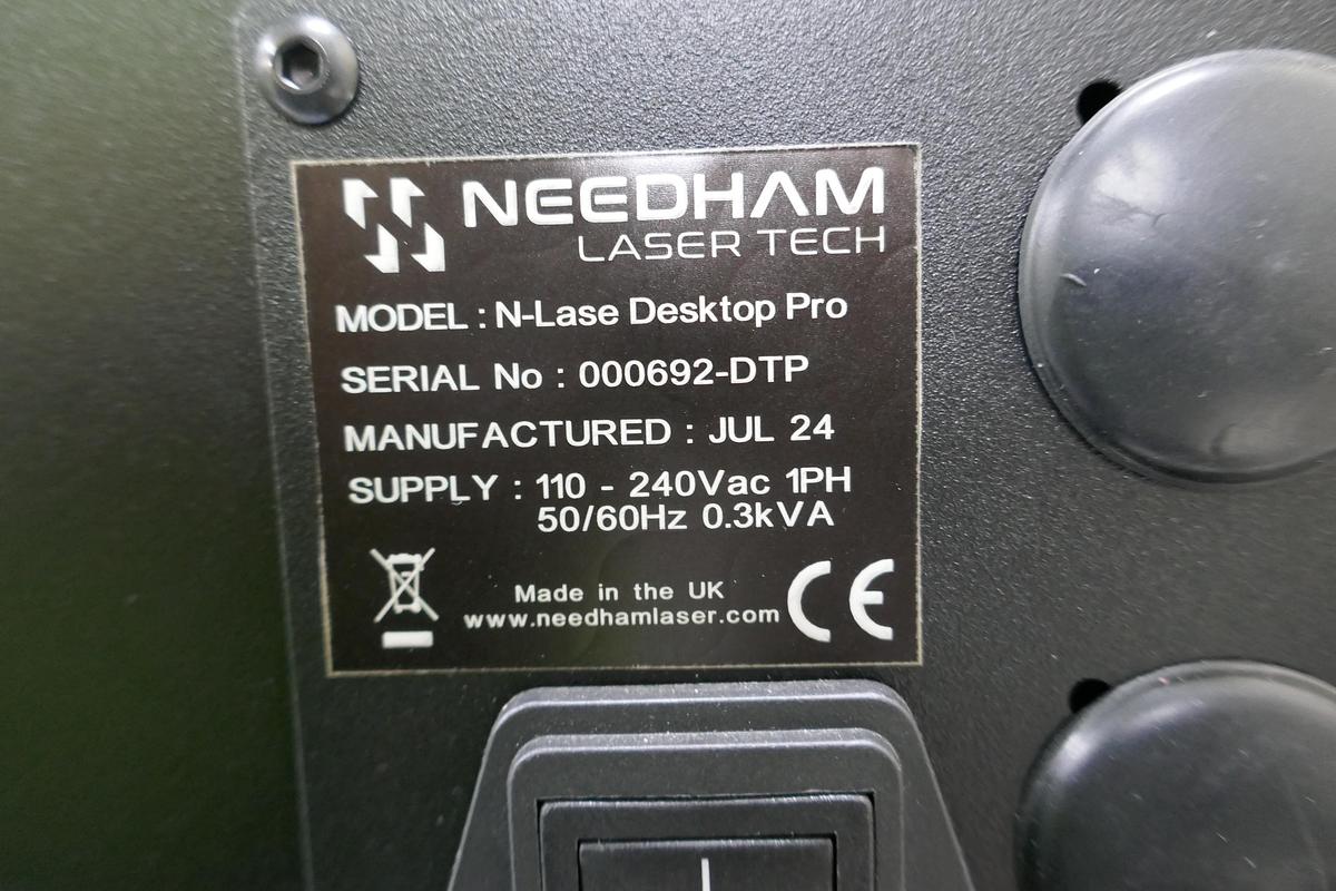 Used Needham N-Lase Desktop Pro 20W MOPA Fibre Laser Marking System