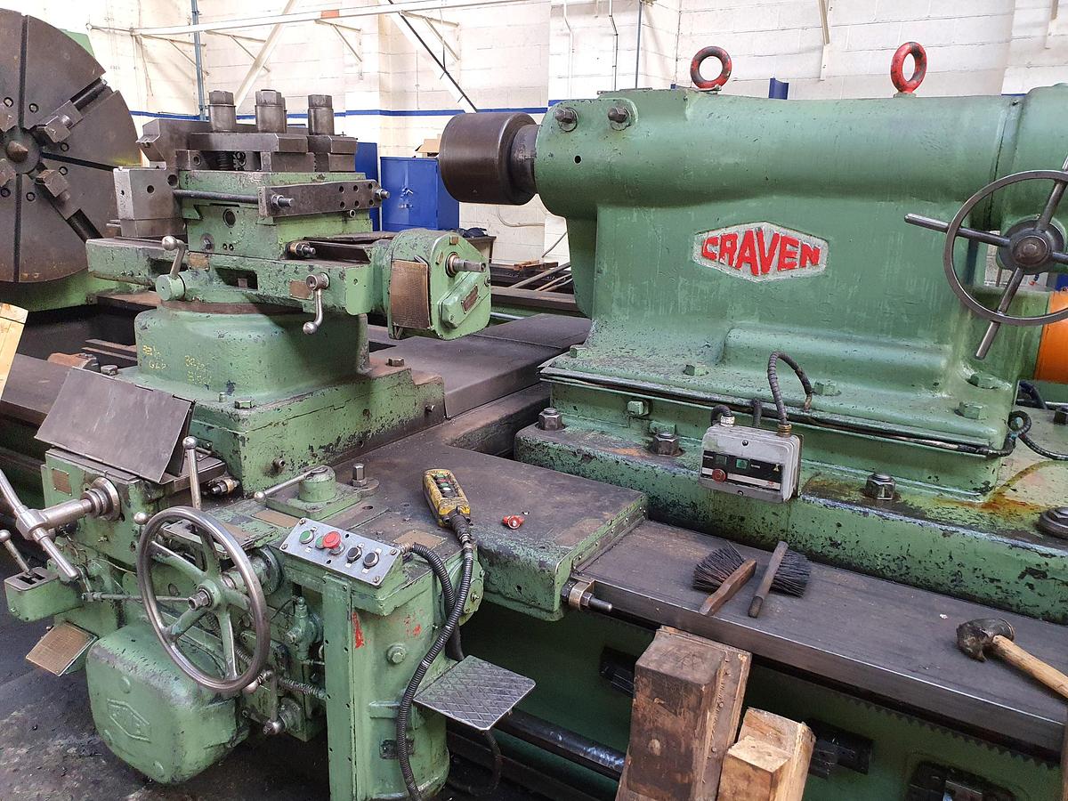 Used Craven 2000mm x 8000mm Heavy Duty Lathe