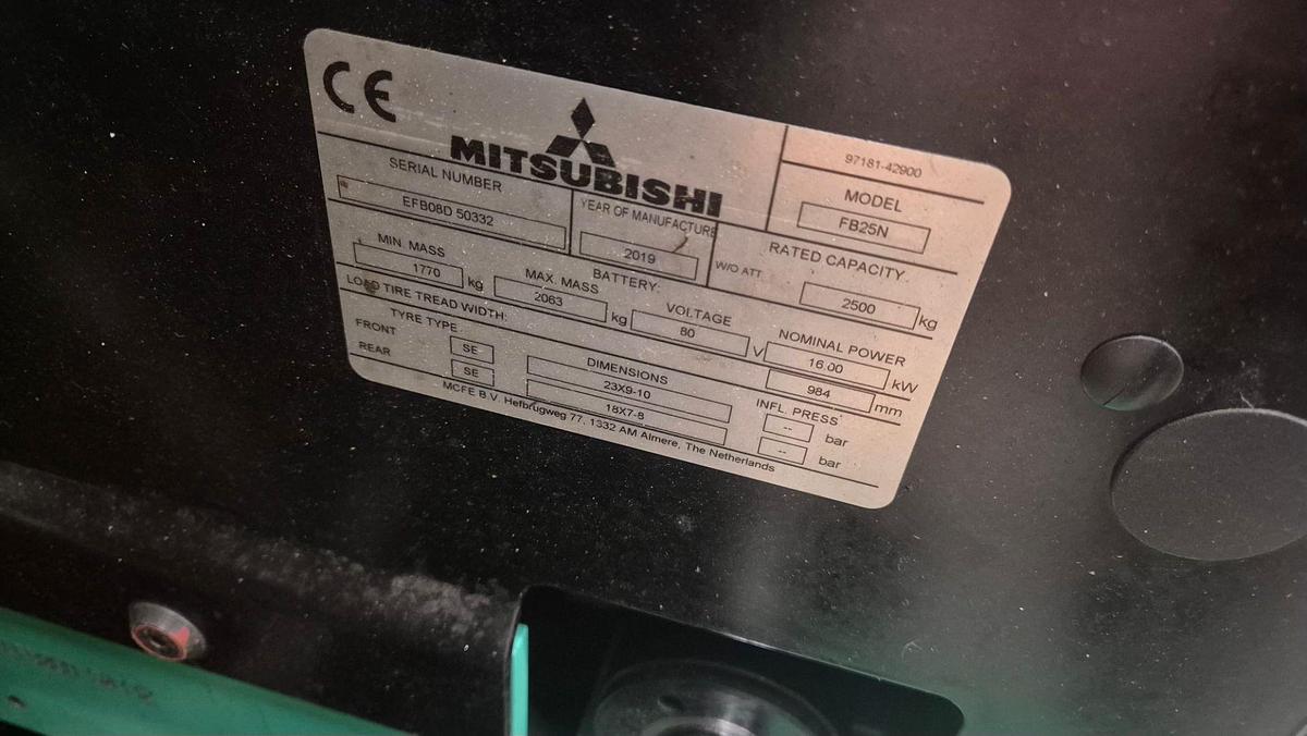 Used Mitsubishi FB25N Electric Forklift