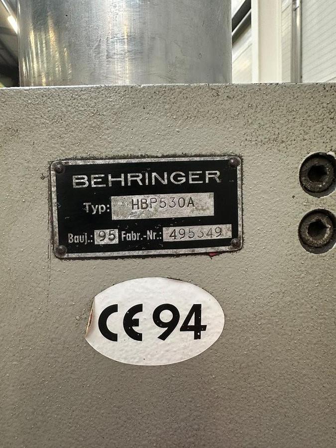 Used Behringer 530A Double Column Automatic Horizontal Bandsaw