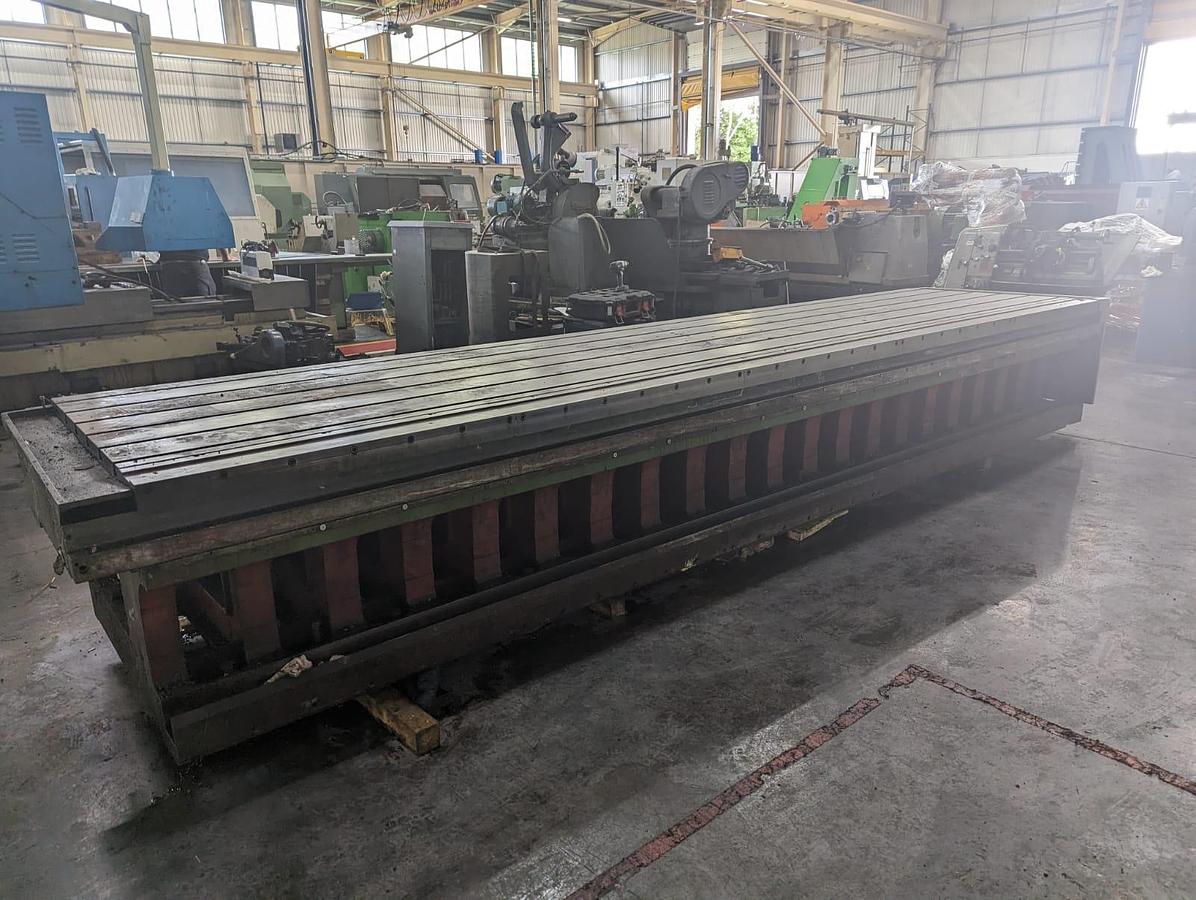 Used T Slotted Table 5000mm x 1000mm